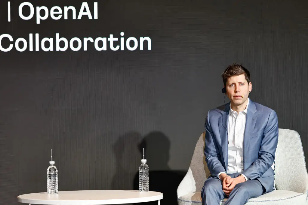 Altman worries not about money when it comes to OpenAI, describing it as a 'childhood dream' (Chris Jung/NurPhoto via Getty Images)