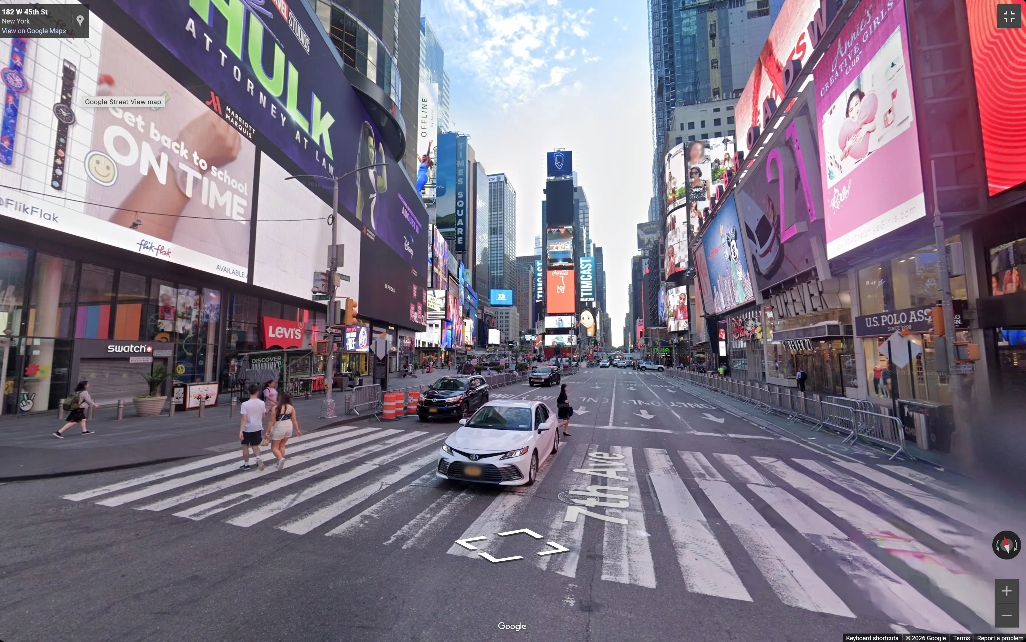 Google Street View enables you to explore various parts of the world (Google Maps)