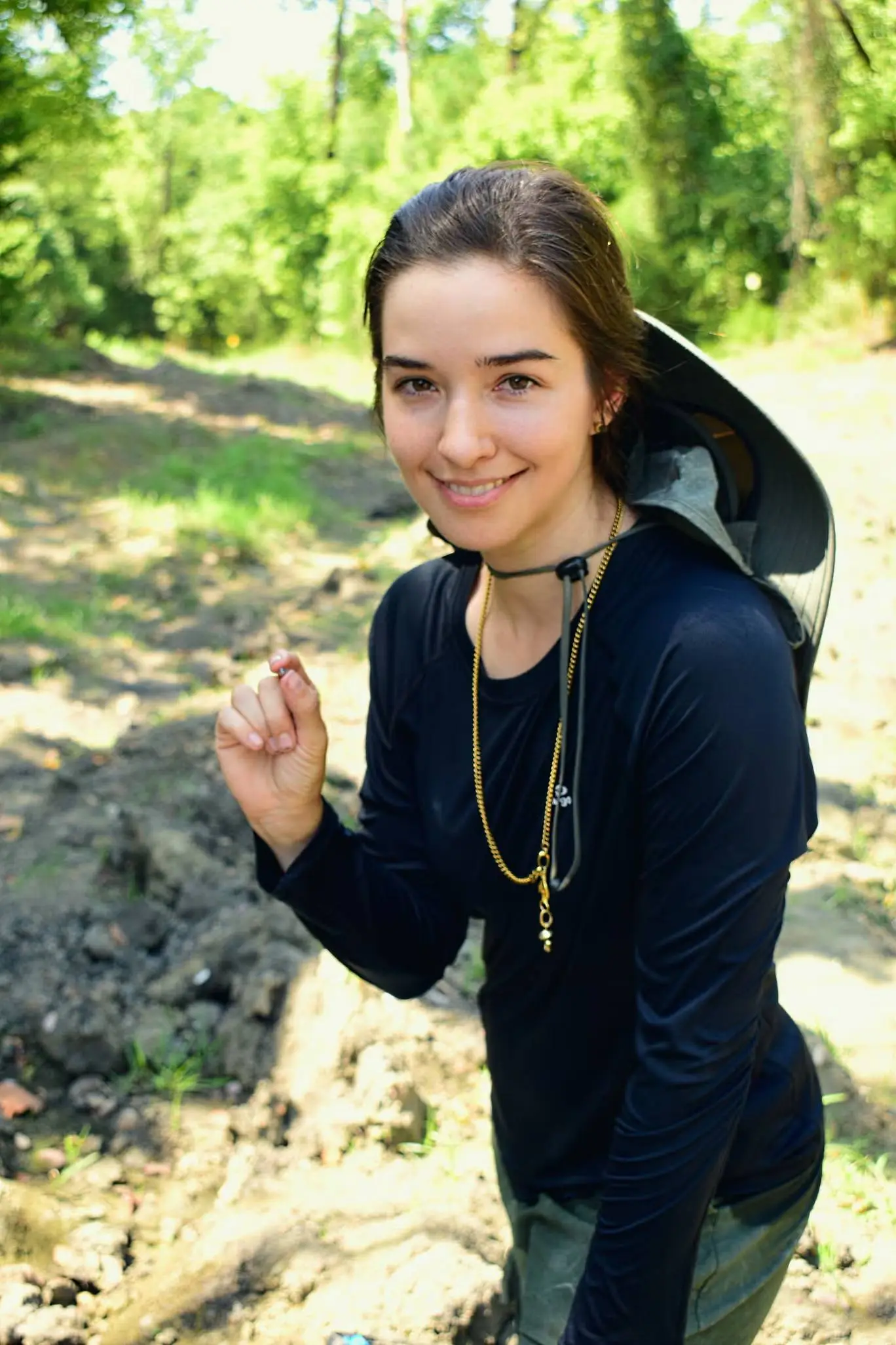 Fox couldn't believe her luck on her diamond-hunting expedition (Arkansas State Parks)