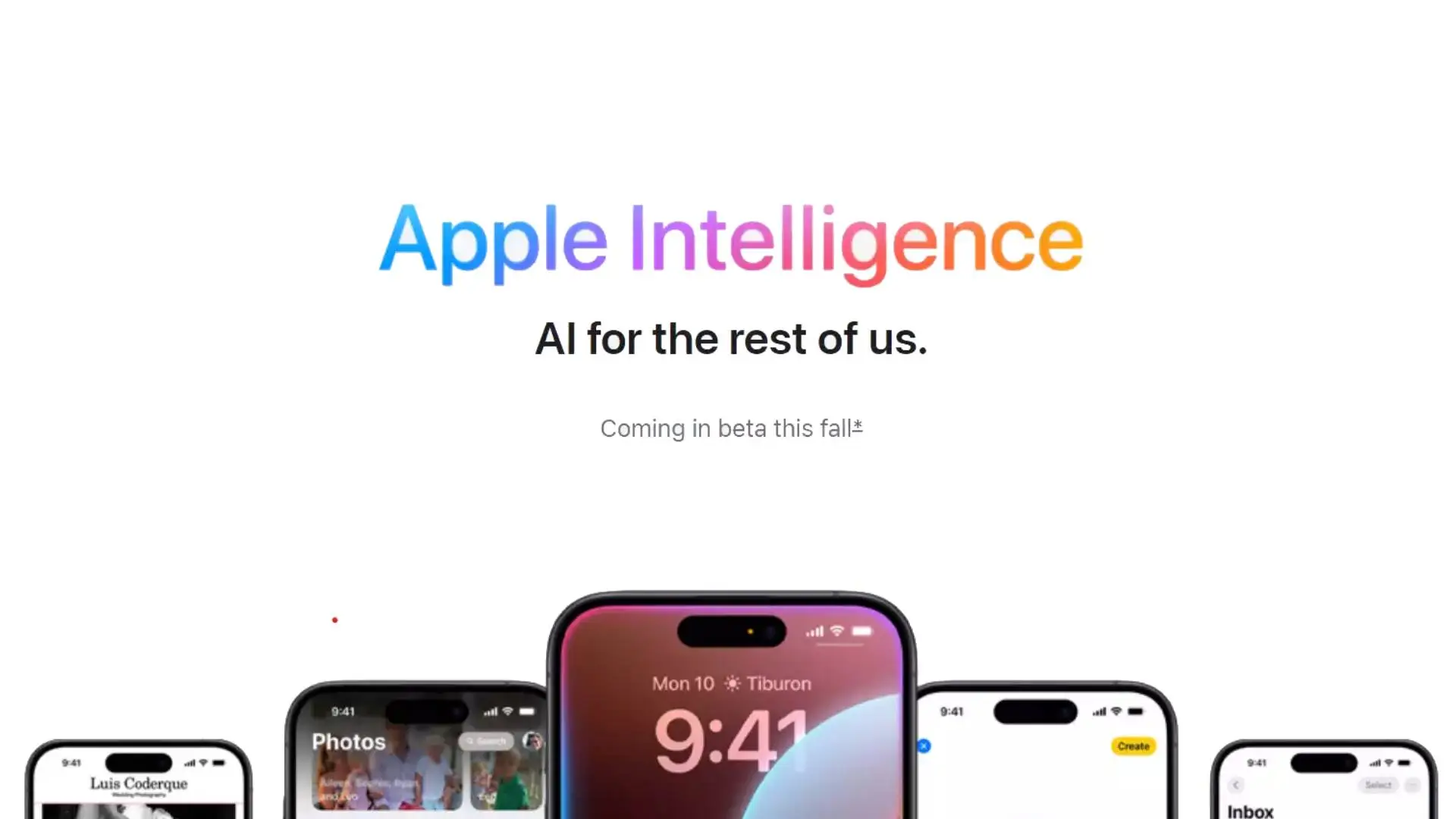 Not everyone can make use of Apple Intelligence just yet (Apple)