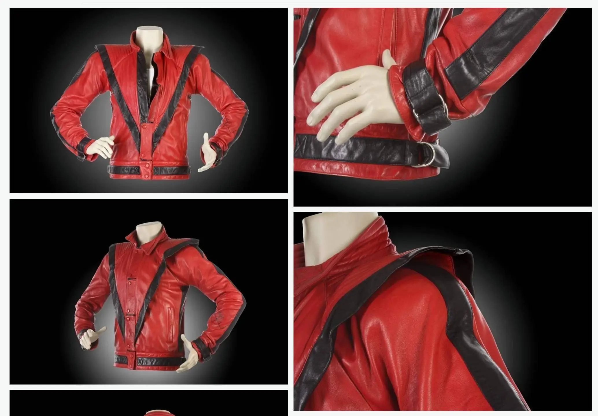The iconic "Thriller" jacket sold for $1.8 million (Julien's Auctions)