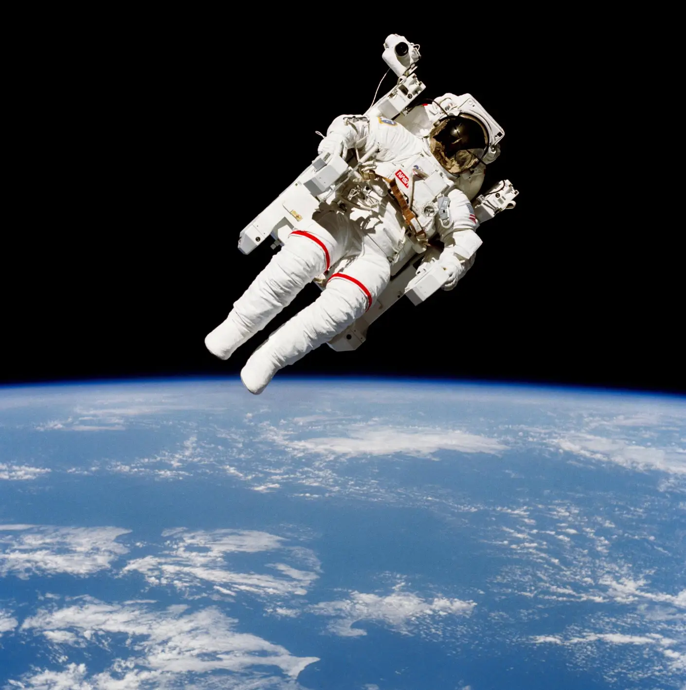 The image of the astronaut is considered to be the scariest space photo (NASA)