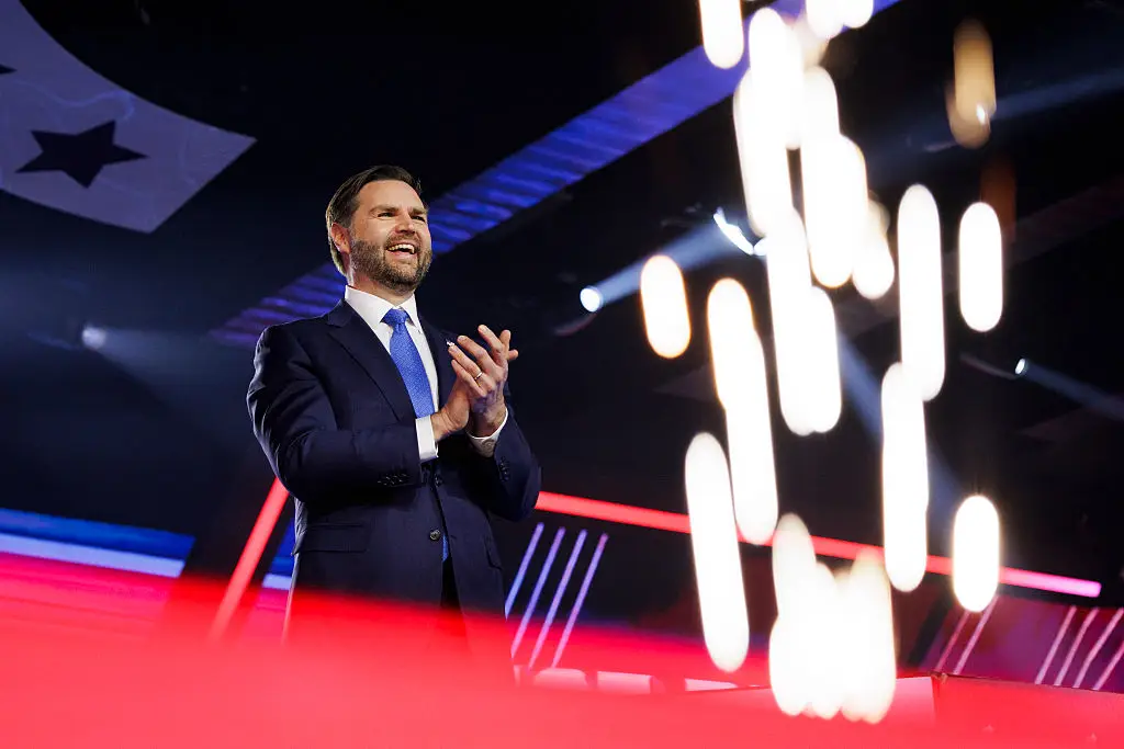 Erika Kirk has pegged JD Vance for the next POTUS (Caylo Seals / Stringer / Getty)