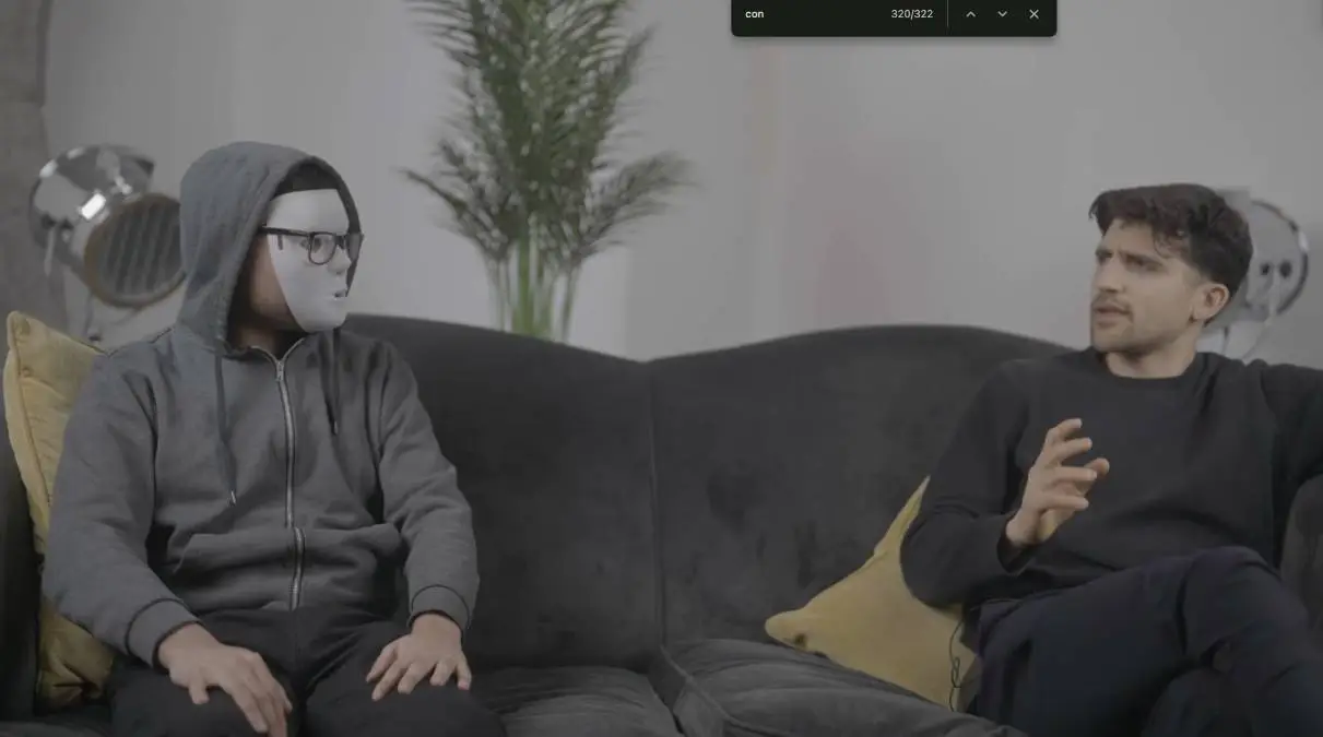 Zand was shocked by some of what "T" was saying (YouTube)