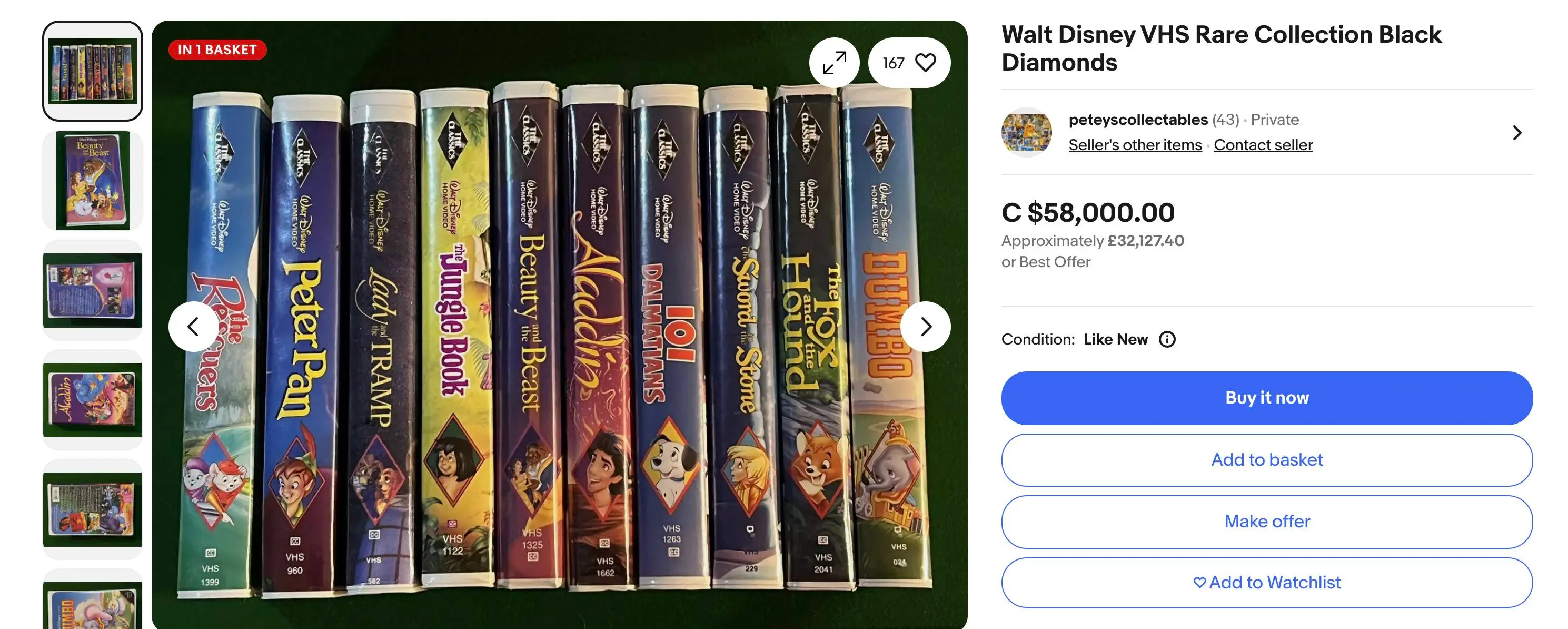 Some Black Diamond tapes could still be worth a fortune (Disney)