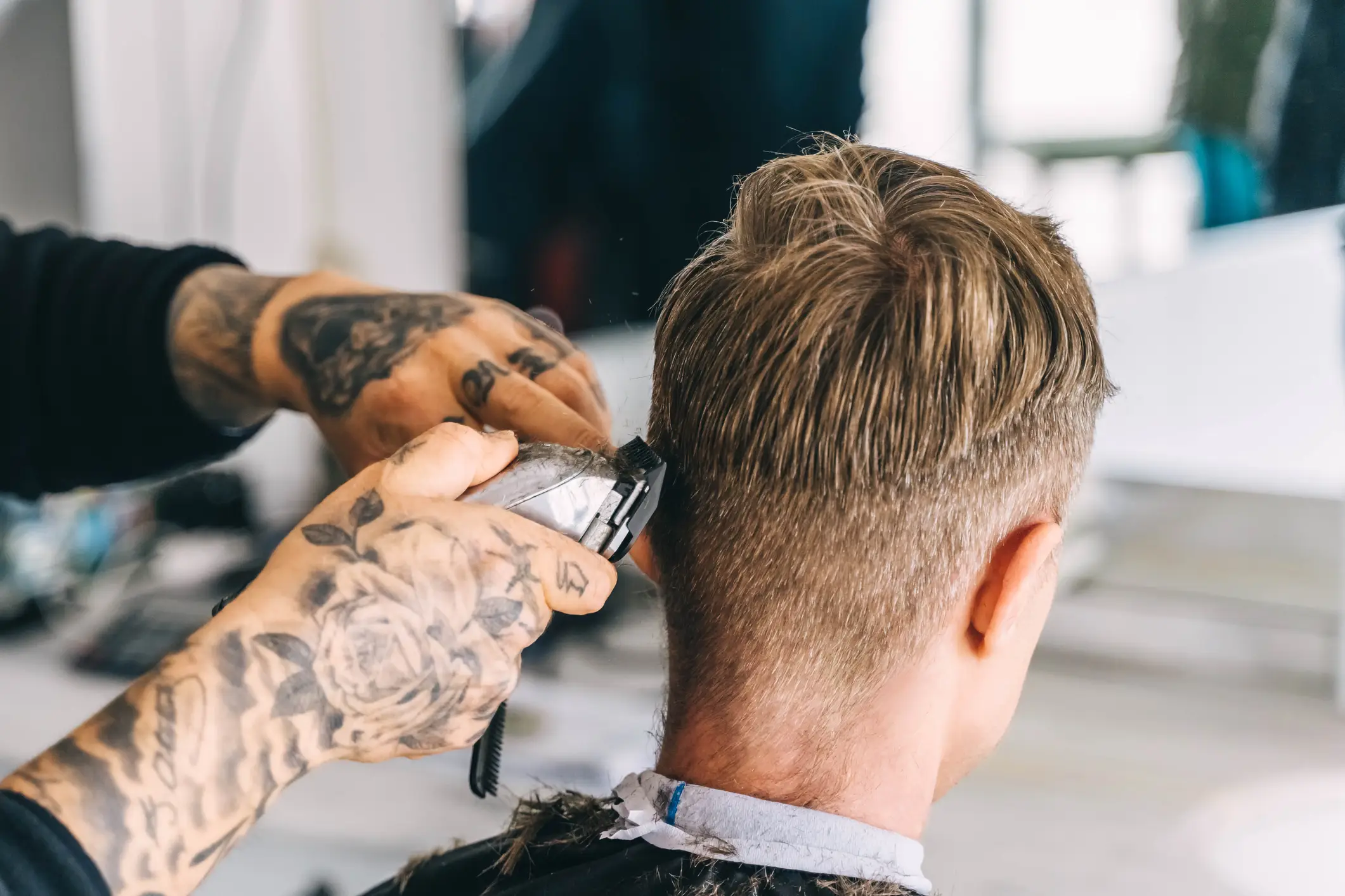 The men were allegedly cutting each other's hair in the middle of a road (Getty stock images)