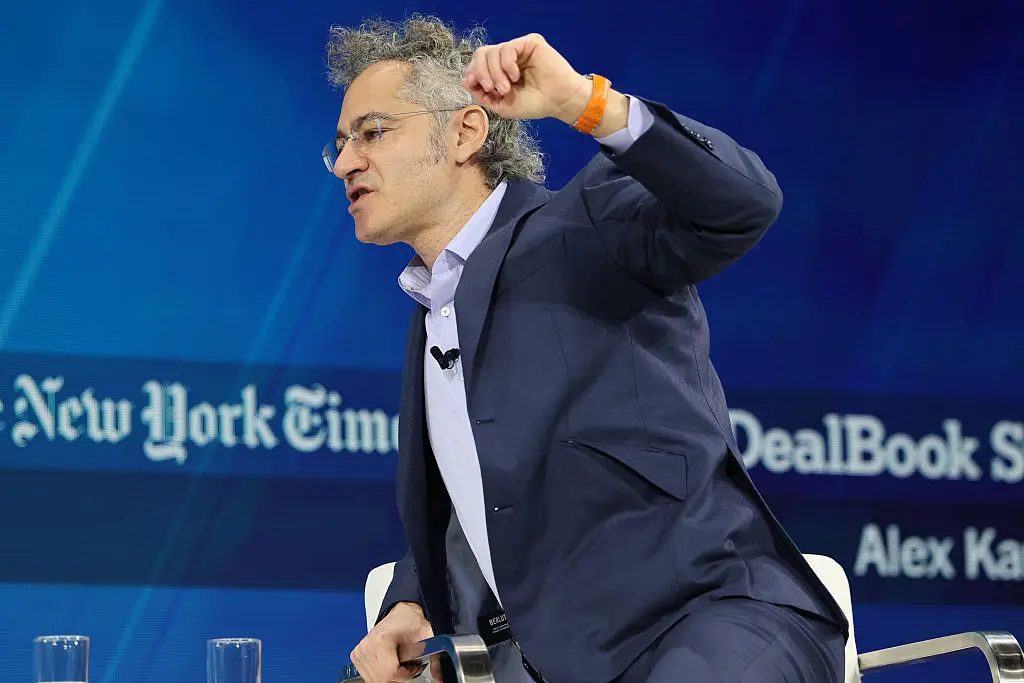 Palantir CEO Alex Karp called political unrest the AI industry's biggest challenge (Michael M. Santiago/Getty Images)