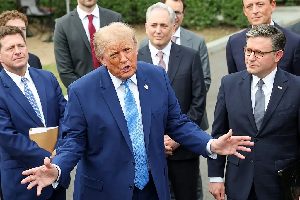 Dario Amodei and other Anthropic representatives were places towards the table's edges, despite the company's prominent position in the AI world (Kevin Dietsch/Getty Images)