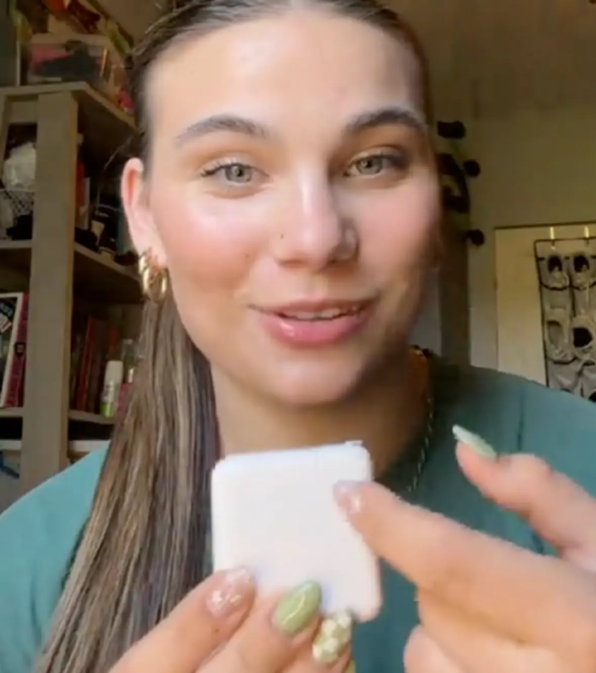 A TikTok video has explained what that square on the Apple laptop charger can do. (laney_kate411/TikTok)