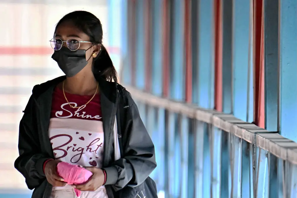 A recent uptick in HMPV cases has many considering the situation to be an outbreak of the virus (Idrees Mohammed/AFP via Getty Images) 