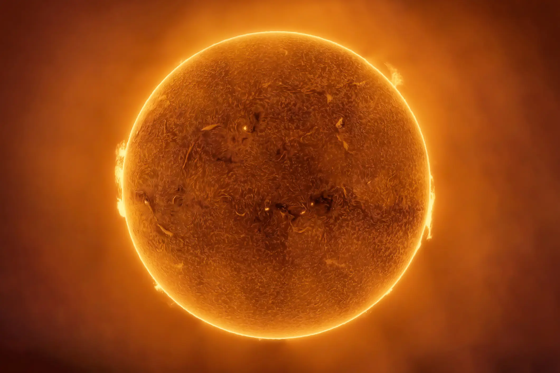 Masses of energy emitted by the Sun in the form of a solar storm would be catastrophic for Earth (Getty Stock)