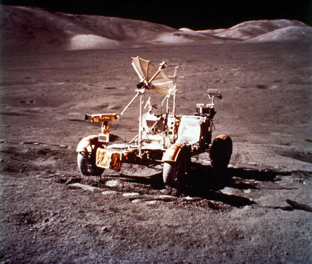 The Lunar Roving Vehicle's top speed was 8mph (Education Images/Contributor/Getty)