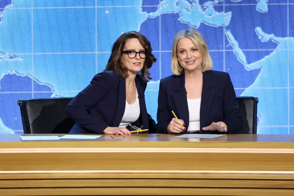 Episodes with Tina Fey and Martin Short have allowed Amy Poehler's podcast to climb to #1 on the Spotify charts (Christopher Polk/Variety via Getty Images)