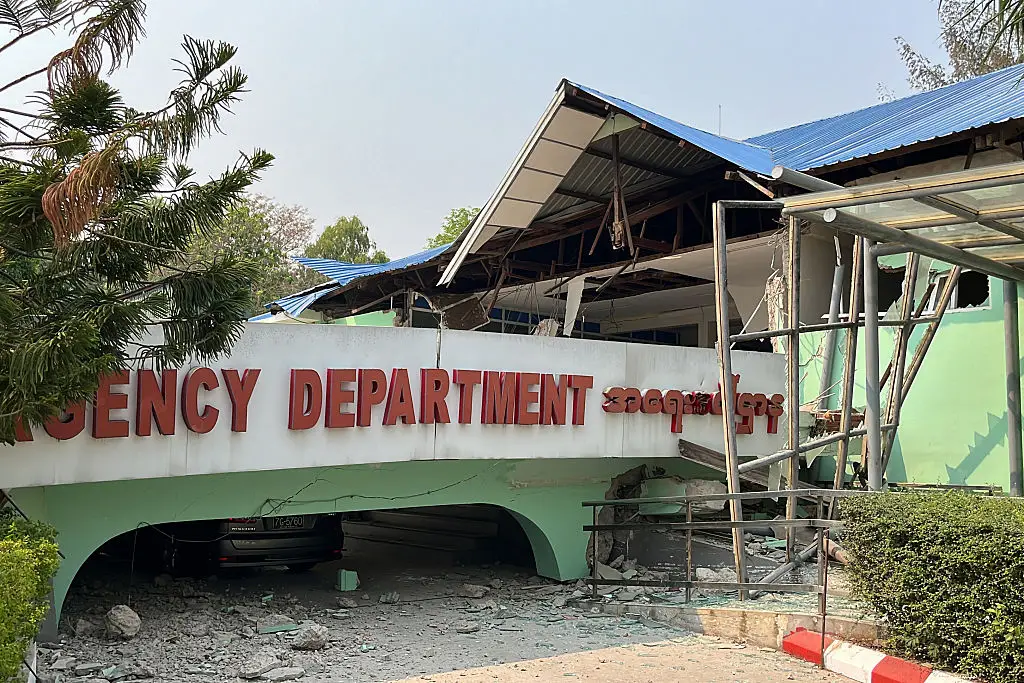 The emergency department of a hospital in Naypyidaw, Myanmar, following a 7.7 magnitude earthquake / SEBASTIEN BERGER / Contributor / Getty