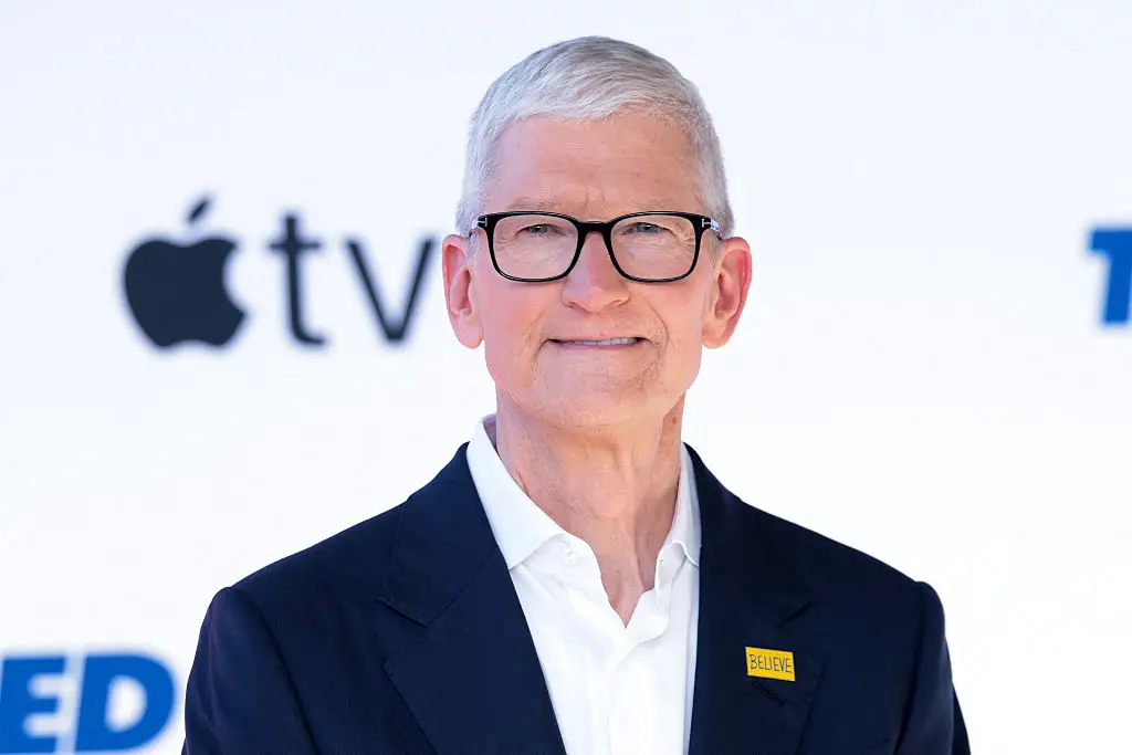 Apple CEO Tim Cook has spoken about the supply shortage (VALERIE MACON/AFP via Getty Images)