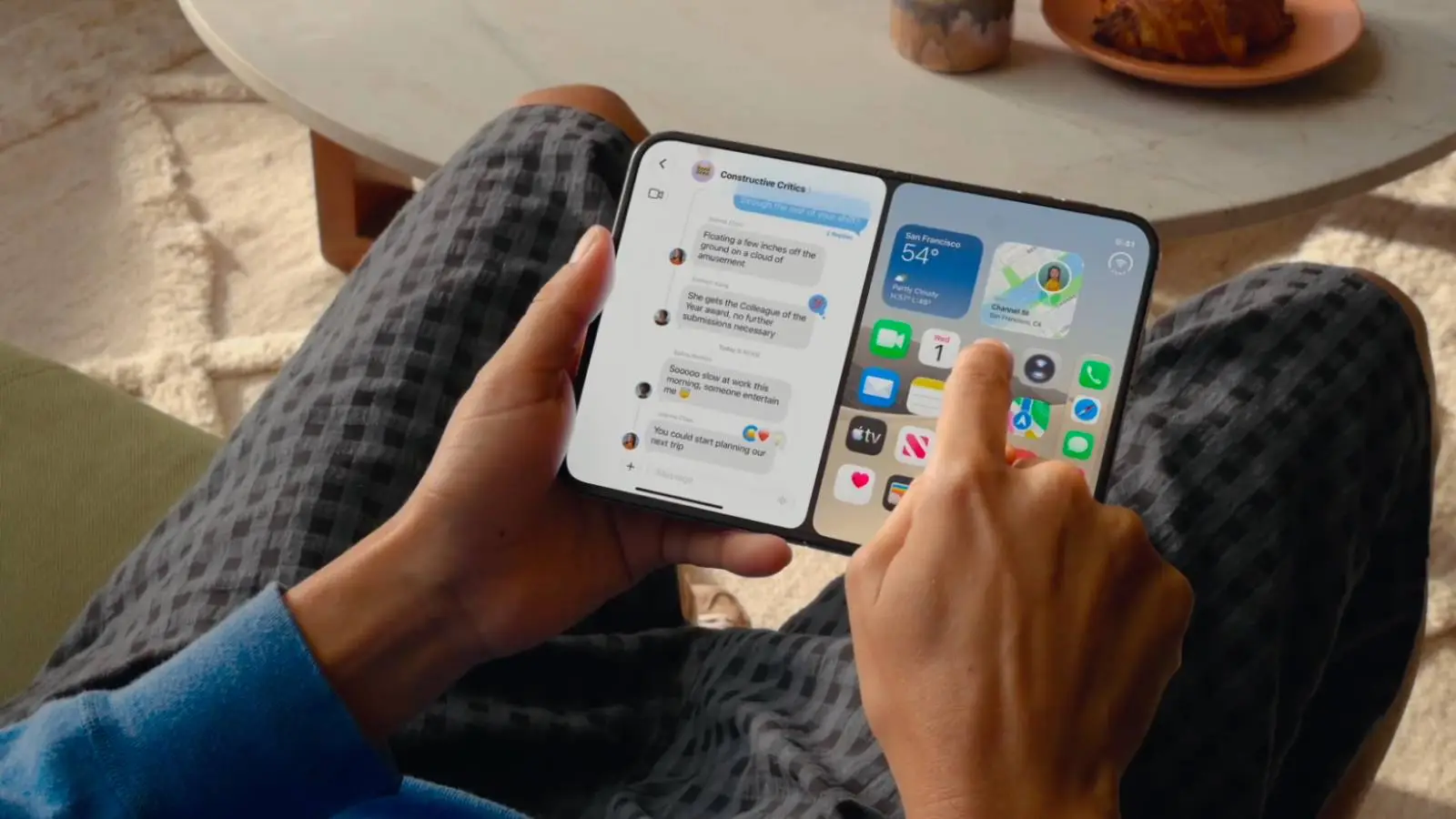 Apple has finally unveiled its first folding phone in 2026 (Apple)