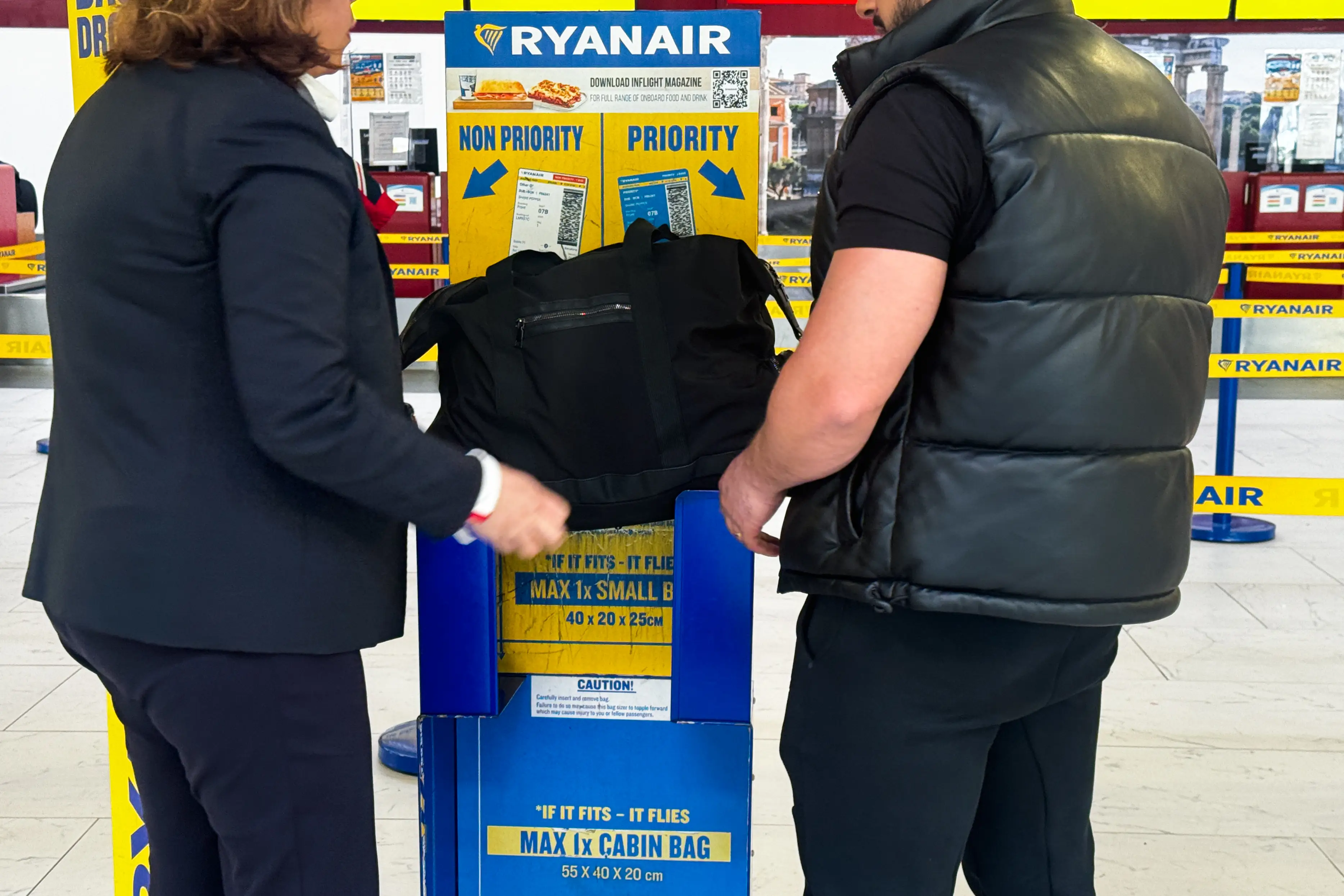 Ryanair is increasing its baggage allowance due to regulations from the EU (Jakub Porzycki/NurPhoto via Getty Images)