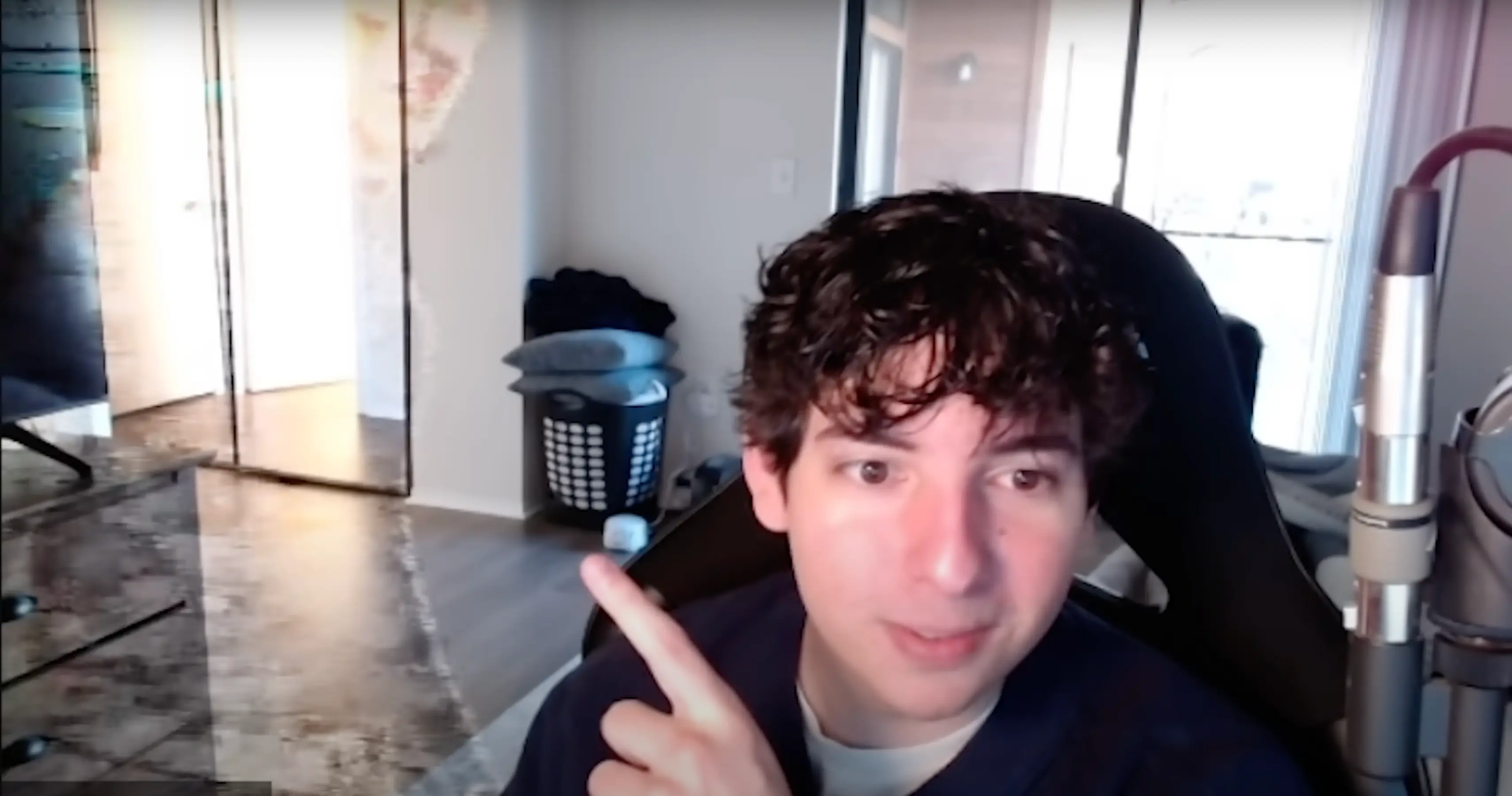 The YouTuber noticed a figure in his webcam (YouTube/https://www.youtube.com/@ButtersonTV)