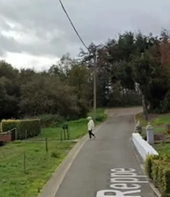 A policeman spotted the pensioner walking toward her neighbour's garden (Google Maps)