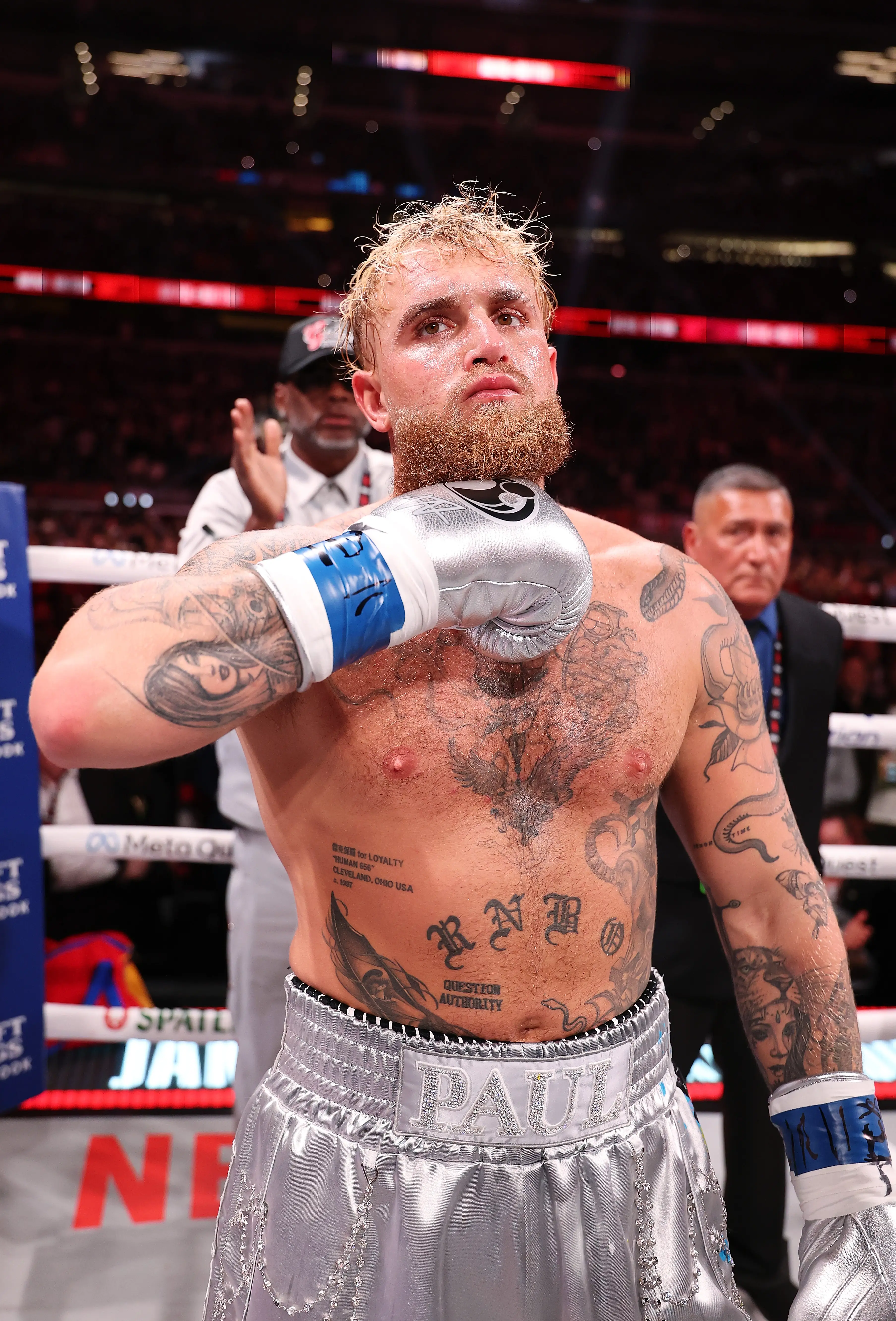 Jake Paul has defeated Mike Tyson after a hugely anticipated fight (Al Bello/Staff via Getty Images)