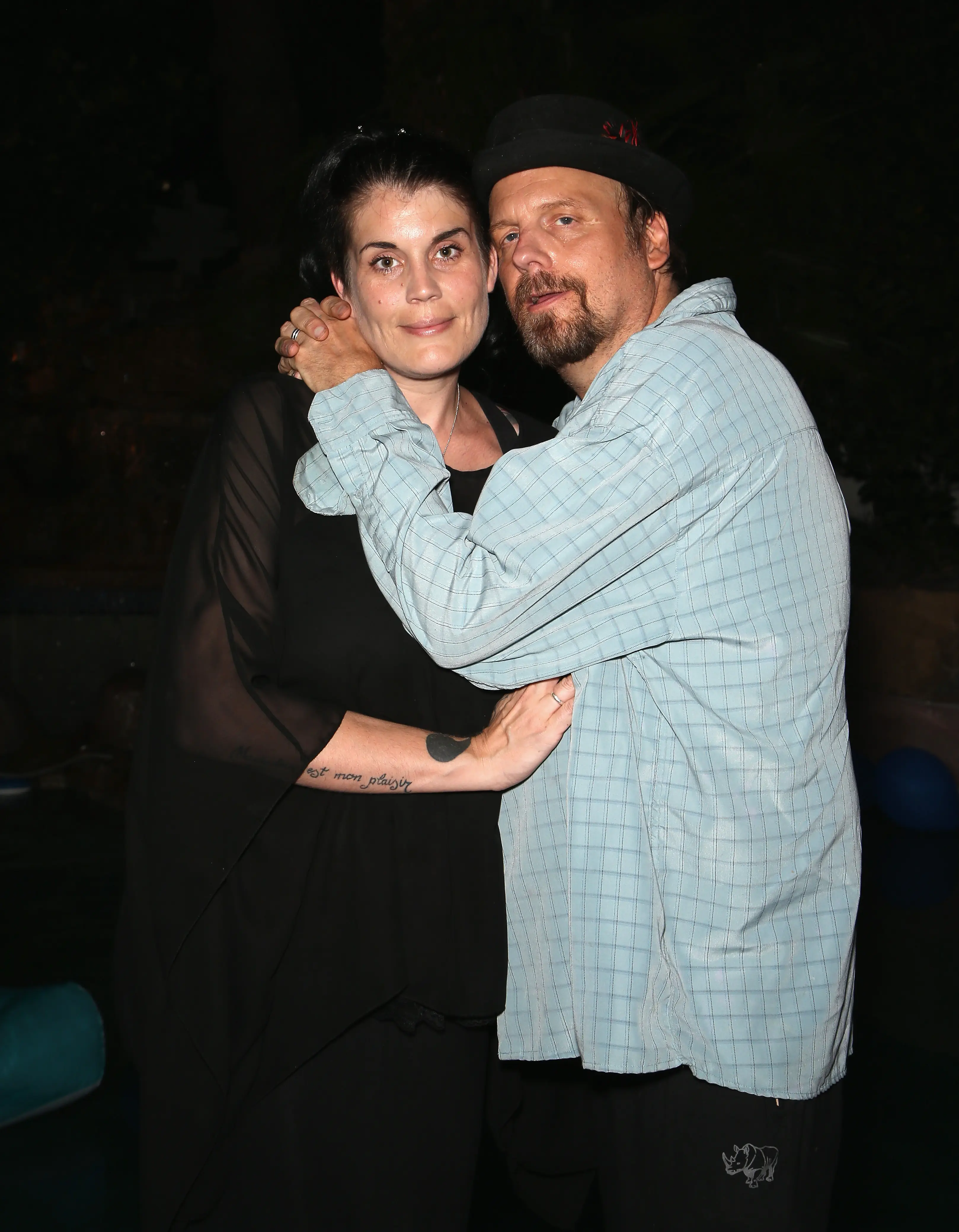 Anastasia Synn and her husband, comedian/magician The Amazing Johnathan, in Las Vegas in 2016.