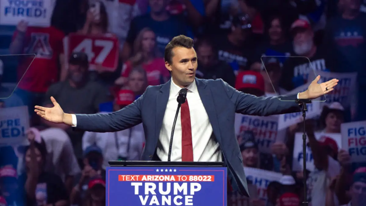 Charlie Kirk was killed on Wednesday (Rebecca Noble/Getty Images)