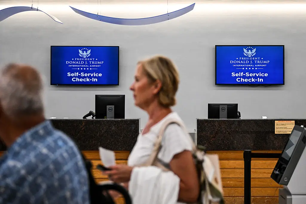 There's confusion about how things work at the President Donald J. Trump International Airport (CHANDAN KHANNA / Contributor / Getty)