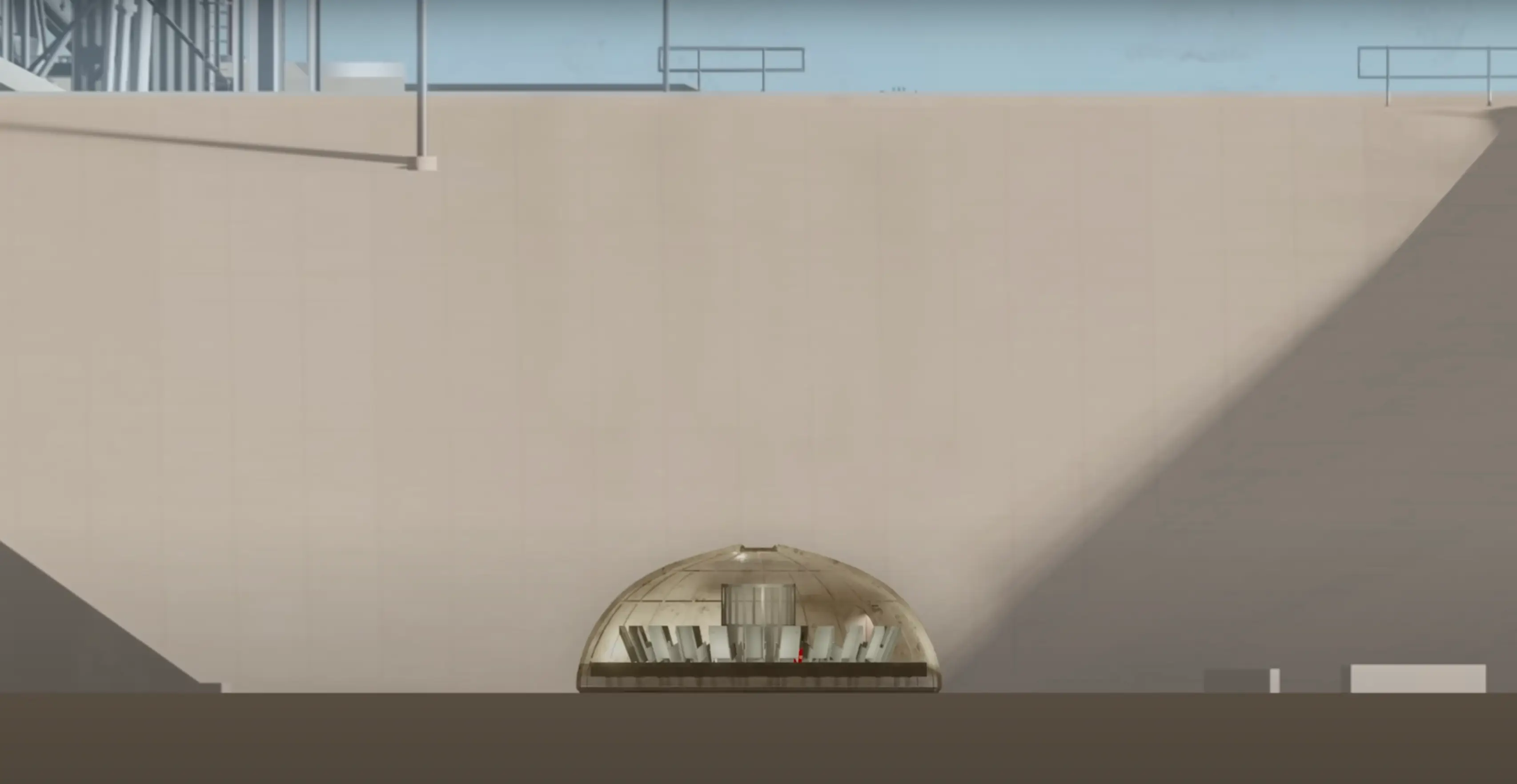 The bunker is located under an active launchpad (YouTube/@primalspace)