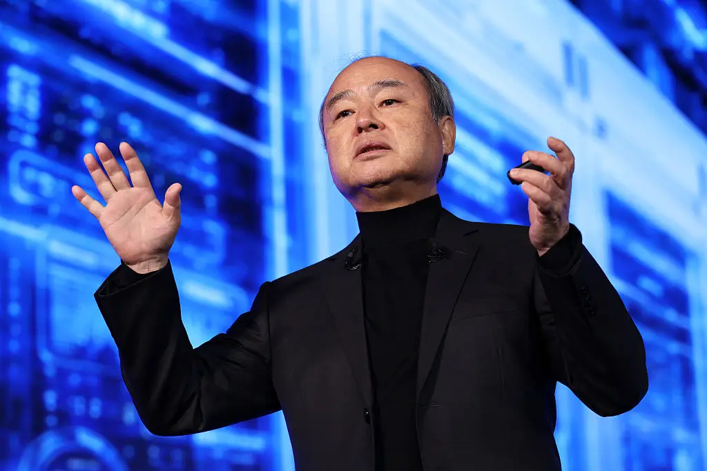 Masayoshi Son believes it is ‘blasphemy against AI if you say it’s a bubble’ (Kiyoshi Ota/Bloomberg via Getty Images)