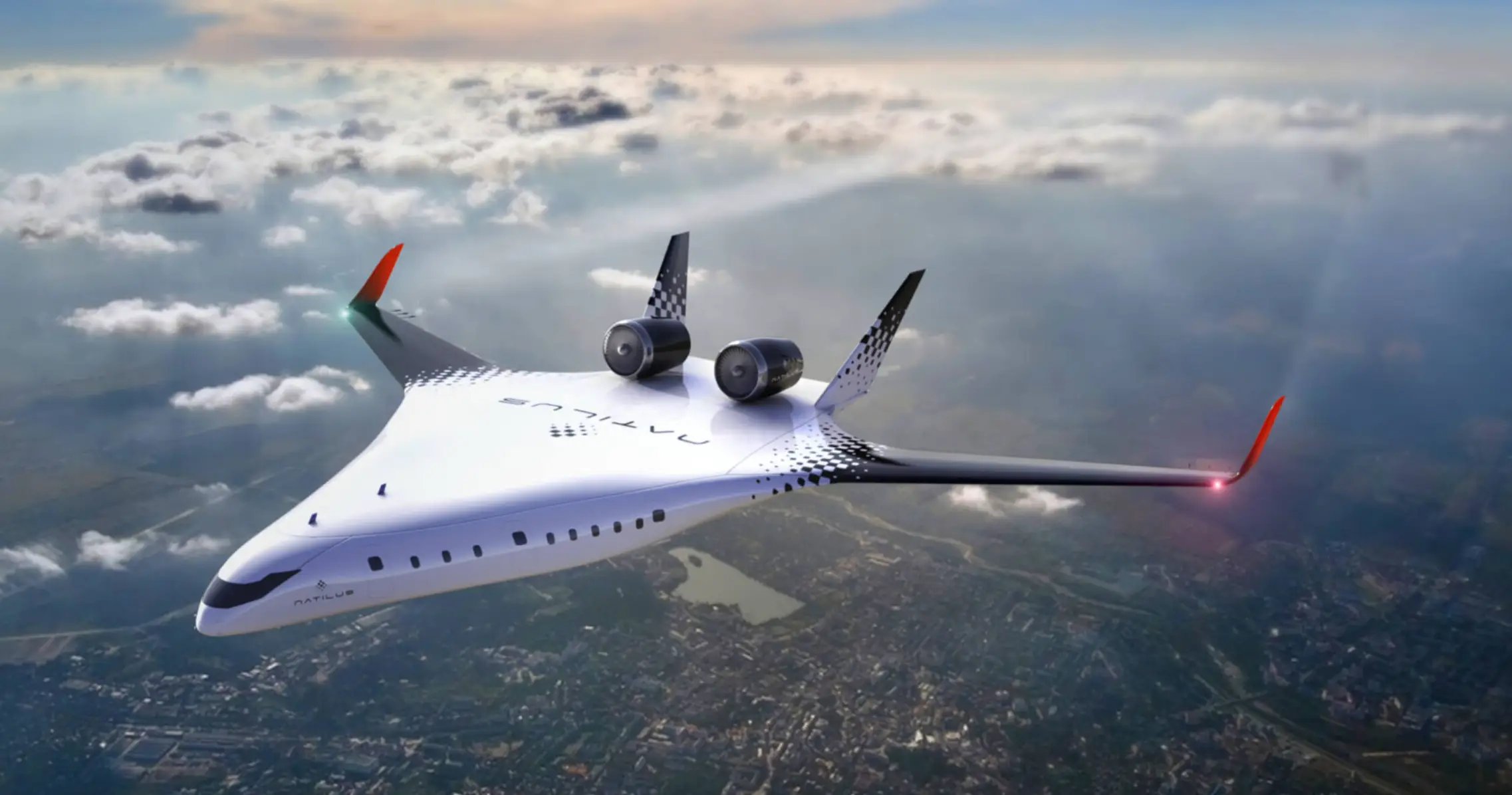 The futuristic plane has caught the attention of a Canadian airline (Natilus)