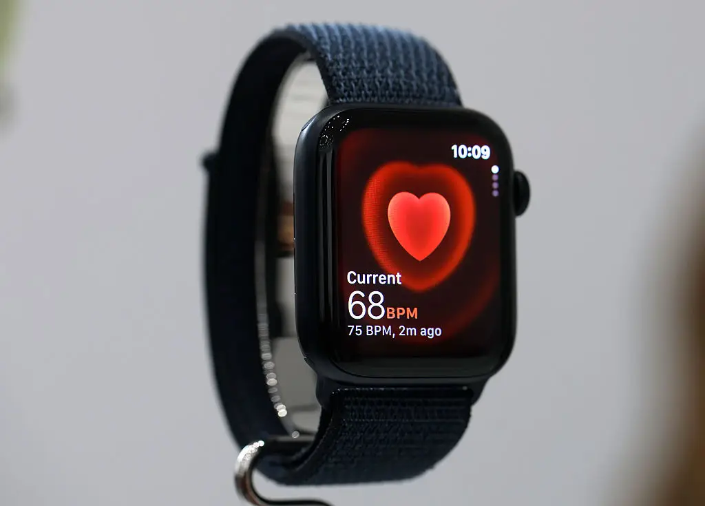 An Apple Watch might just have saved this man's life, as it alerted him to possible hypertension (Justin Sullivan/Getty Images)