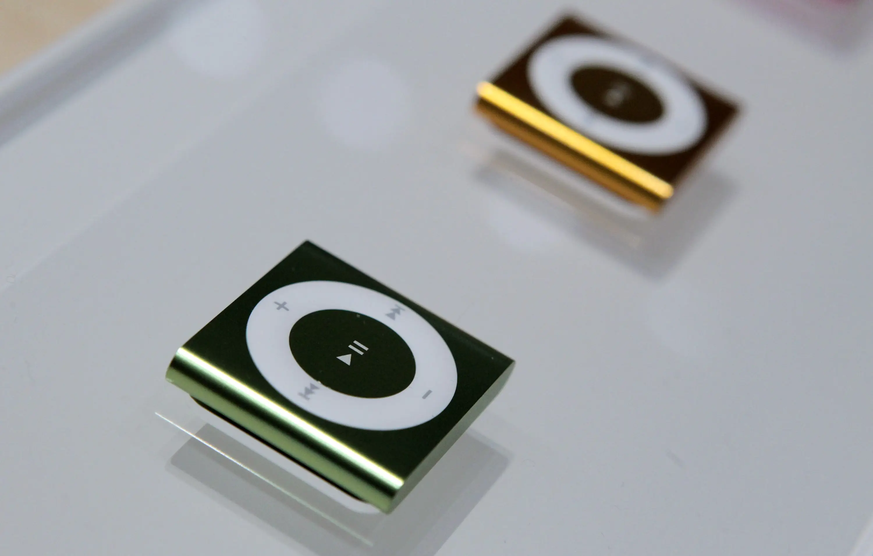 The iconic iPod shuffle was introduced by Apple in January 2005 (Justin Sullivan / Staff / Getty)