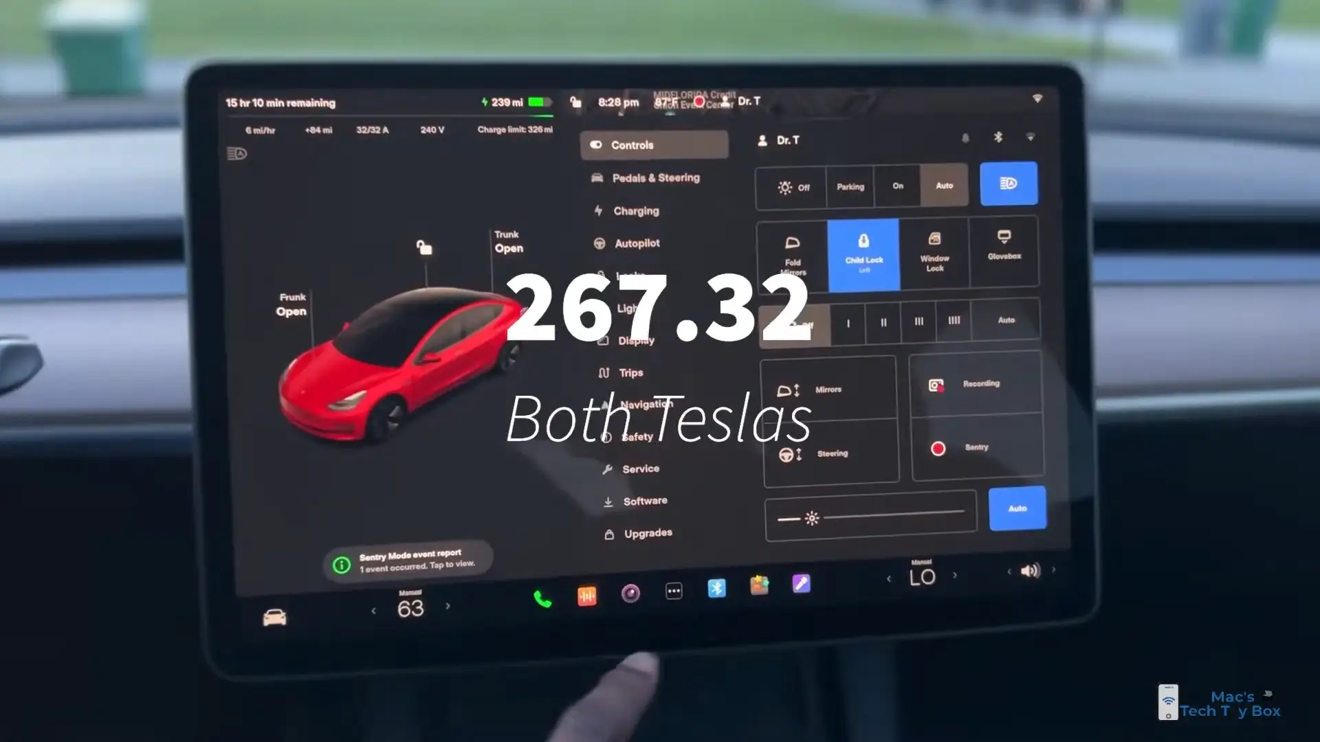 It cost Mac and his wife $267.32 every month for their electric bills, including charging both Tesla vehicles (YouTube/Mac's Tech Toy Box)