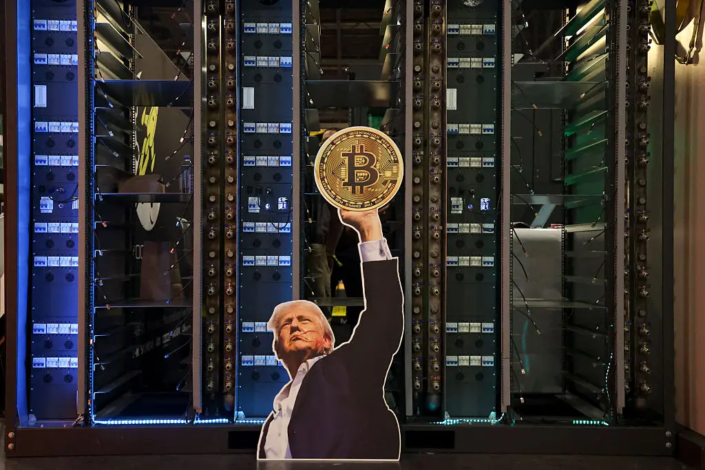 President Trump is praised with helping Bitcoin break records (IAN MAULE / Contributor / Getty)