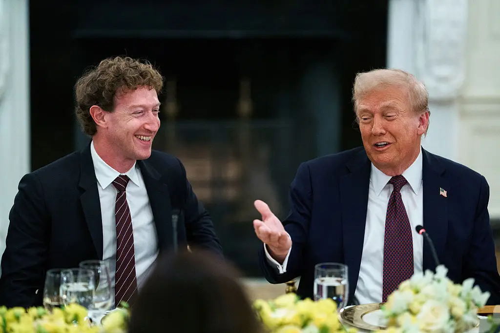 Mark Zuckerberg is accused of being 'rude' to President Trump (Bloomberg / Contributor / Getty)
