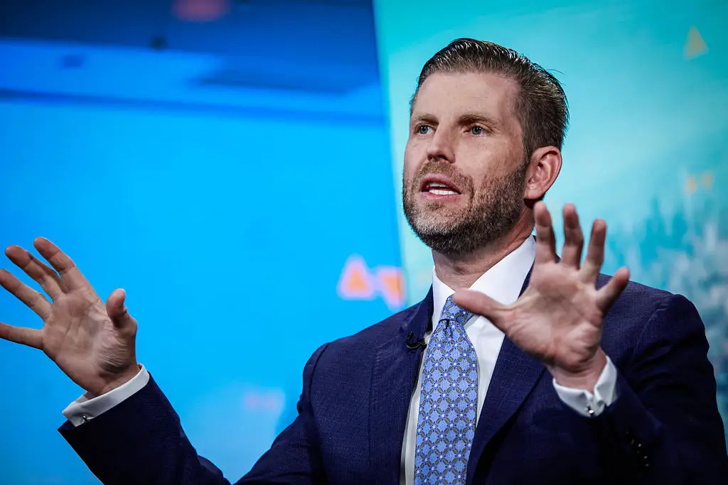 Eric Trump has shared his predictions for the future of crypto (Kena Betancur/Bloomberg via Getty Images)