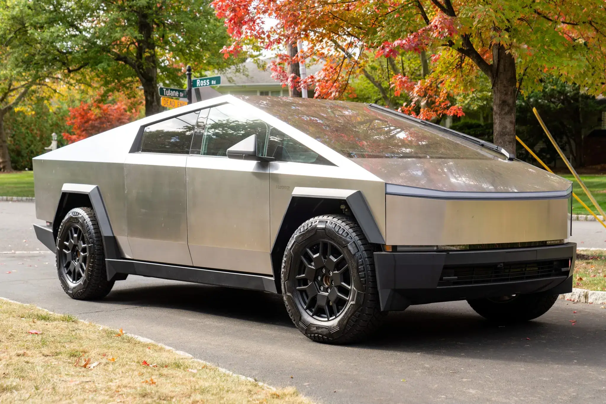 This Cybertruck clearly wasn't the owner's favorite vehicle (Bring a Trailer)