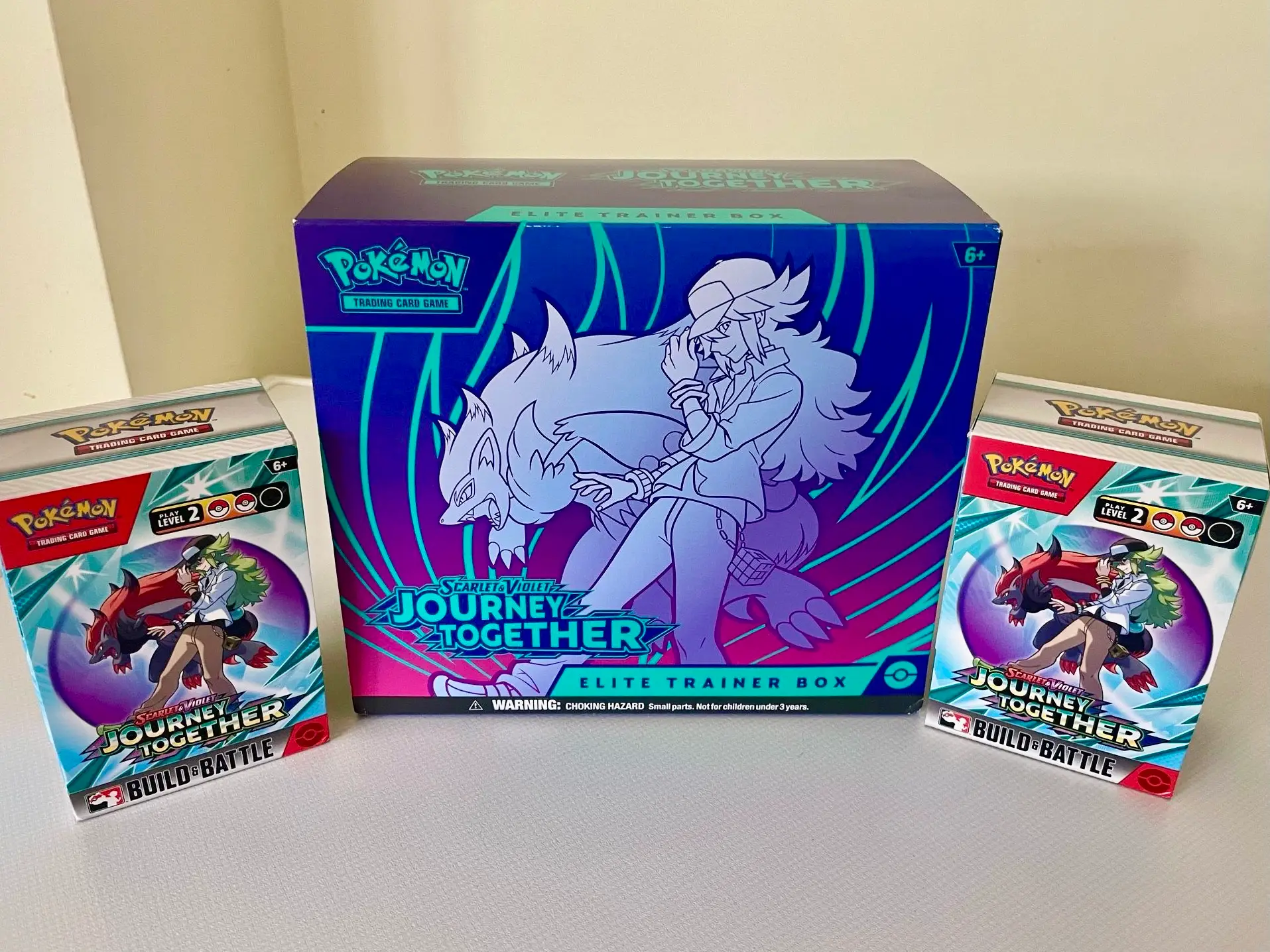 Pokemon TCG Journey Together boxes and set