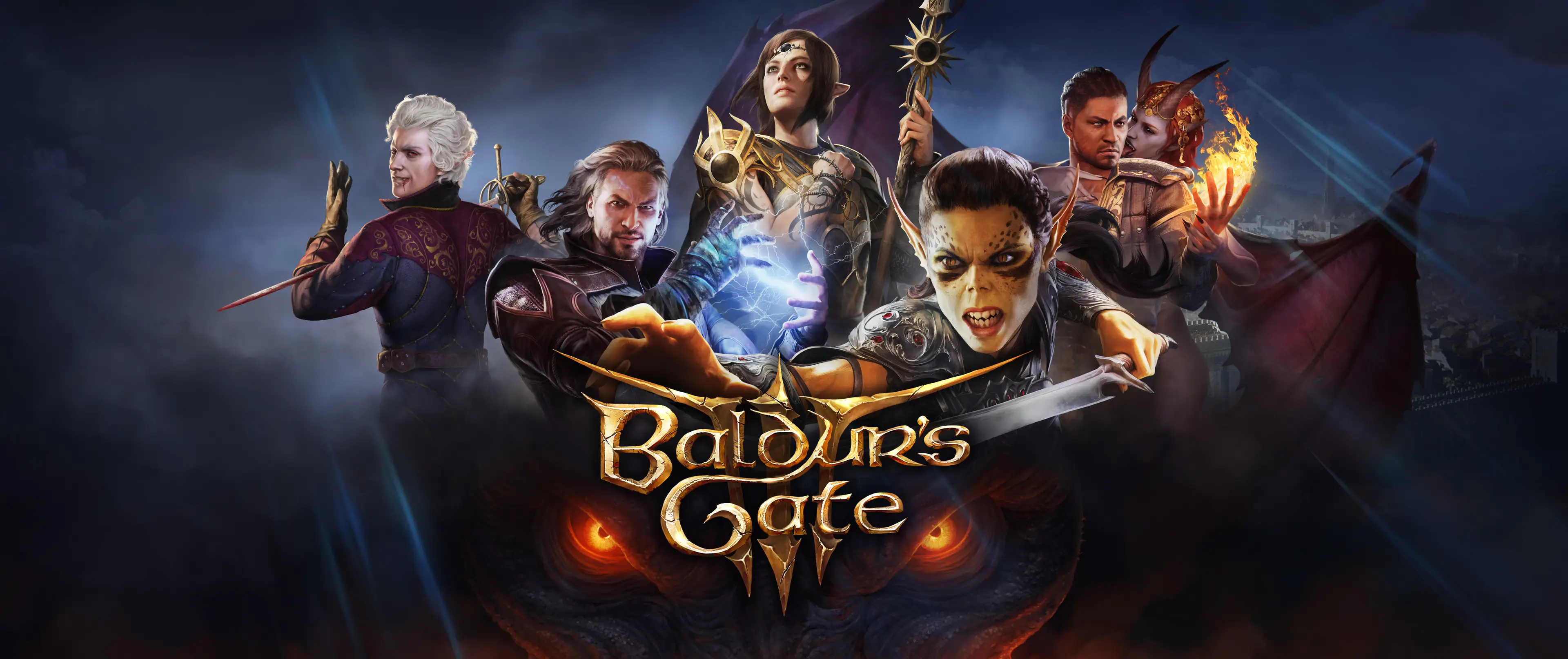 The original banner art for Baldur's Gate 3 during early access, Larian Studios