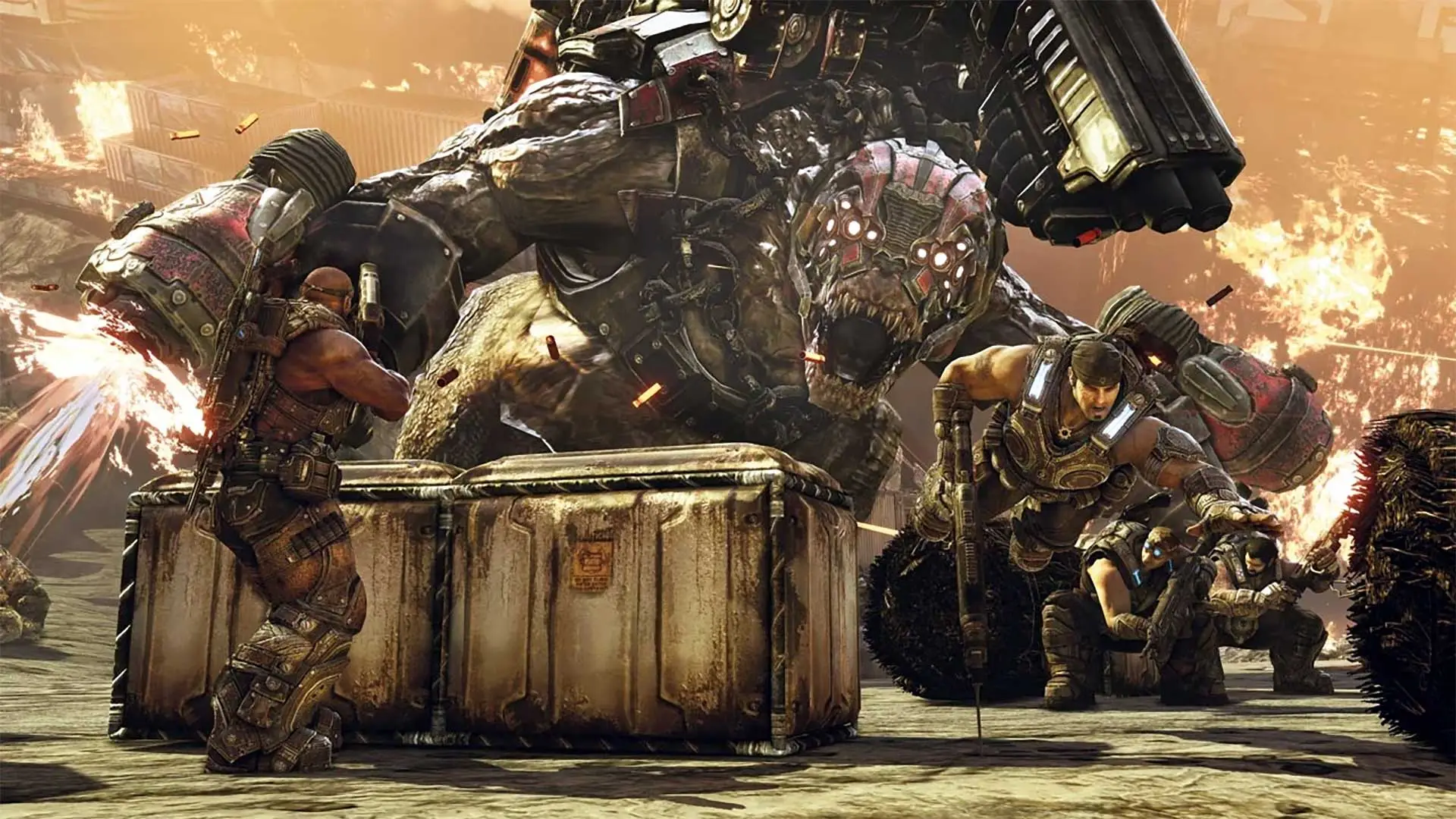 The mighty Brumak in Gears of War