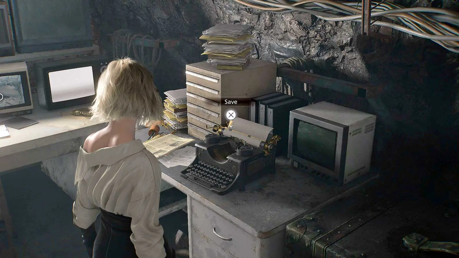 Grace in a save room later in the game