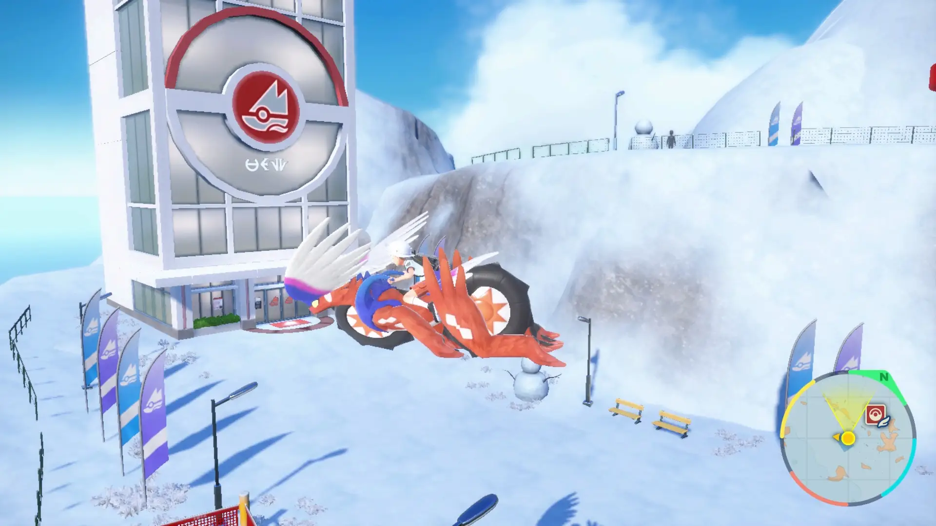 A gym in the snowy mountains