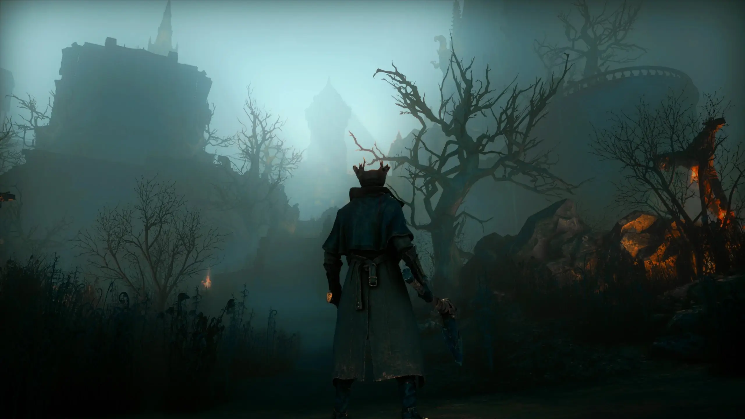 A very Silent Hill esque screenshot from the Bloodborne Remake mod page, Specialfist94/Sony