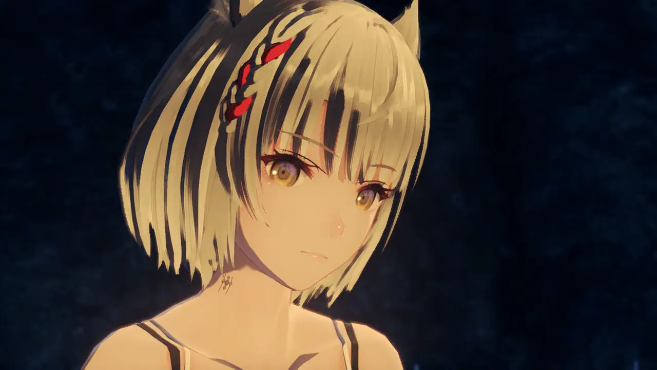 Mio only has three months of her lifespan remaining, as shown by the mark on her neck. /