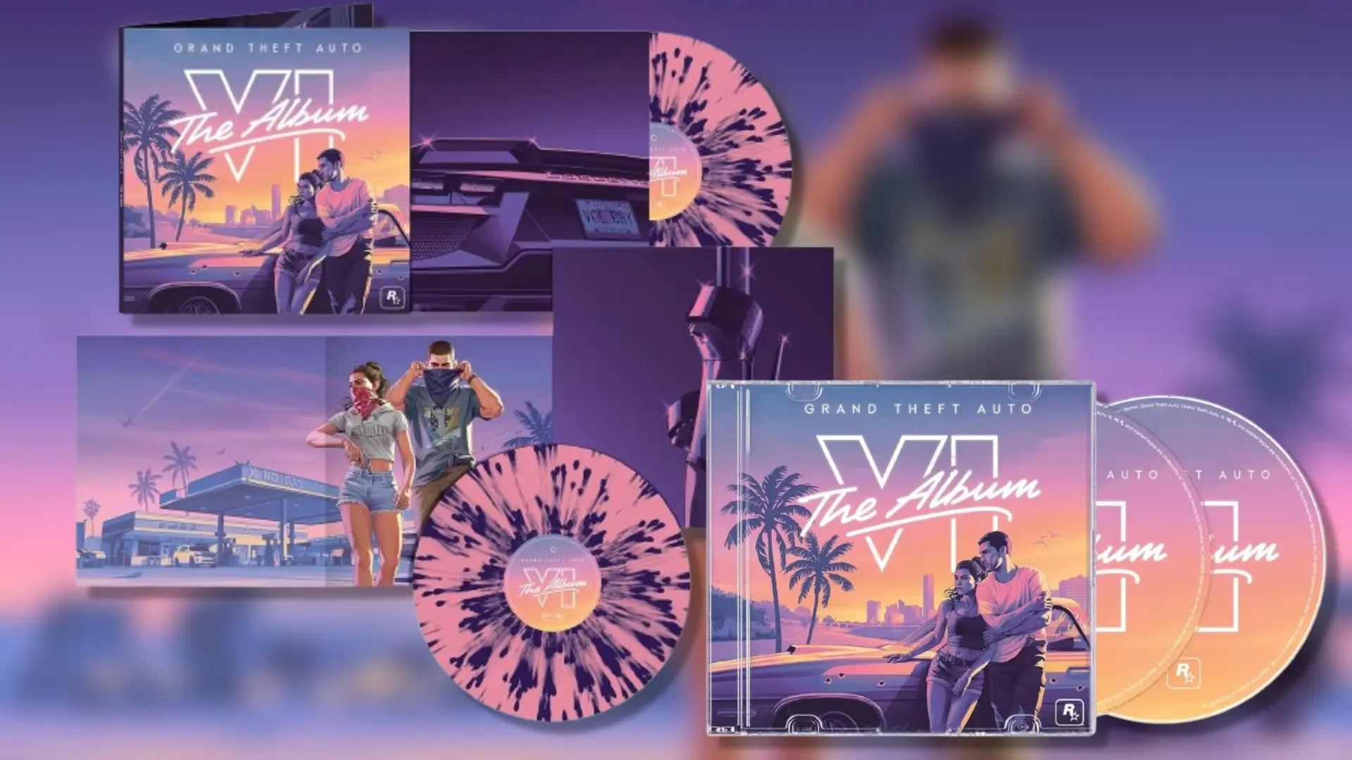 GTA 6's soundtrack features 34 tracks inspired by Vice City and Leonida, and the bundled versions with the game are on sale, too (Amazon UK/Rockstar Games)