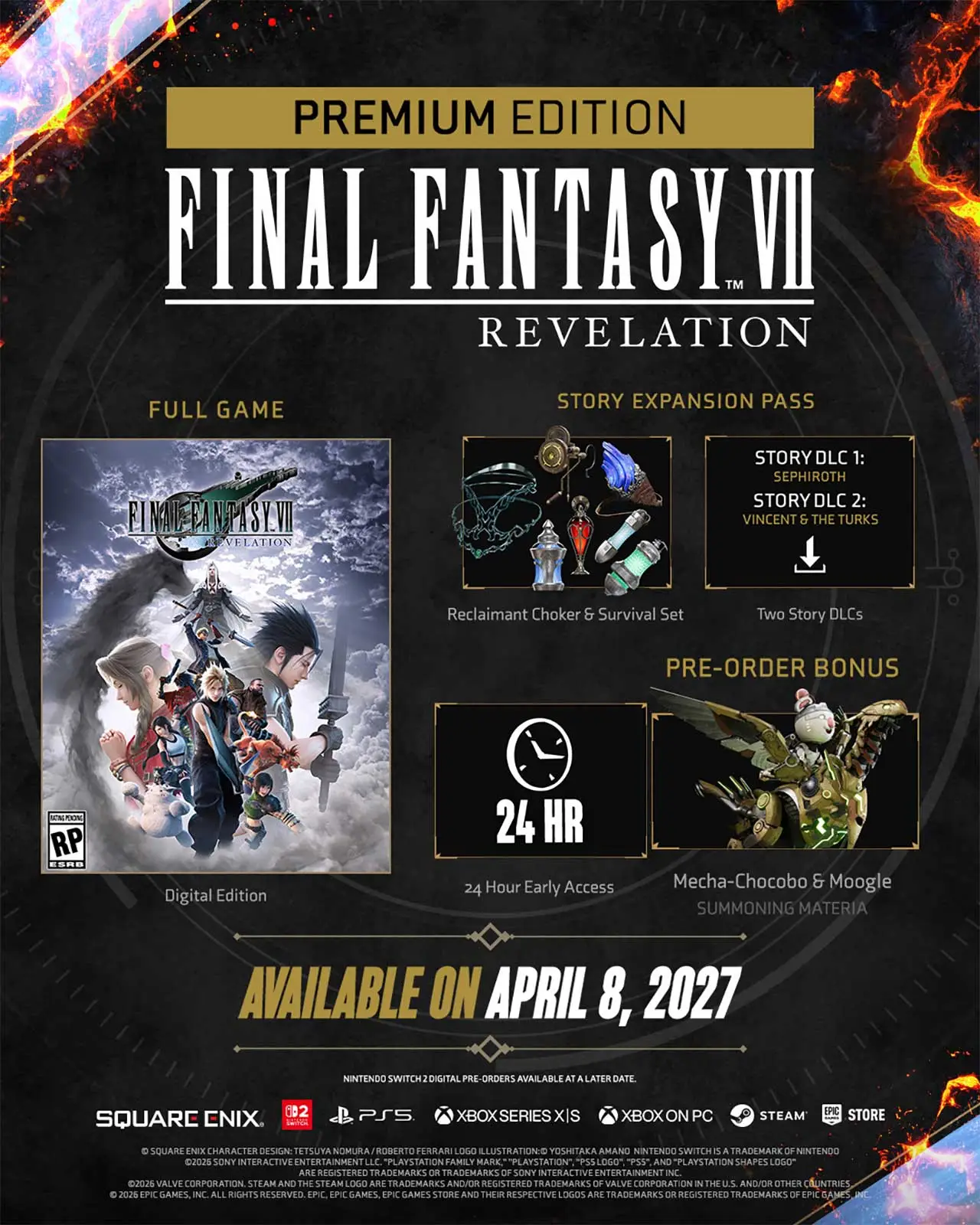 Final Fantasy VII Revelation Premium Edition, Square Enix
