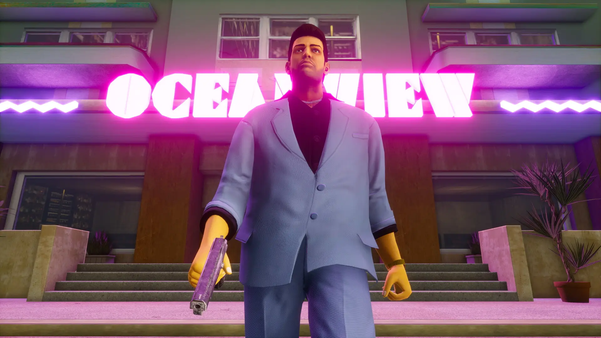 Promo image from Grand Theft Auto Vice City's Definitive Edition, Rockstar Games