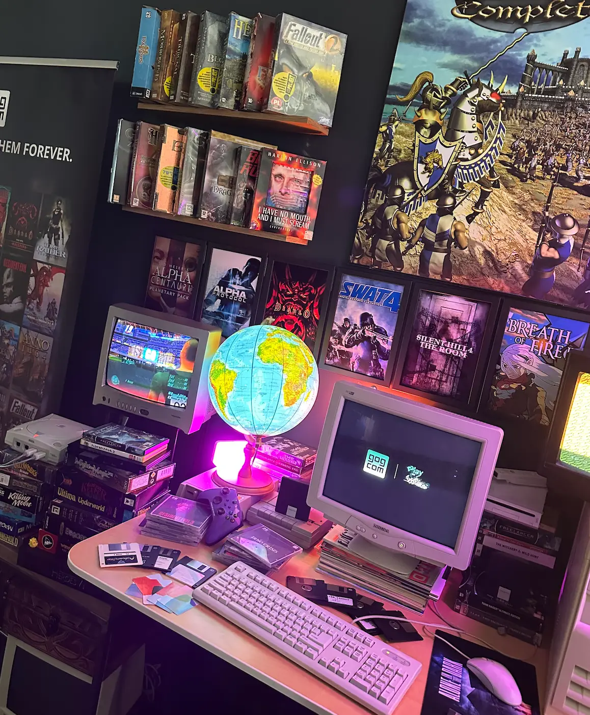 The game room at GOG