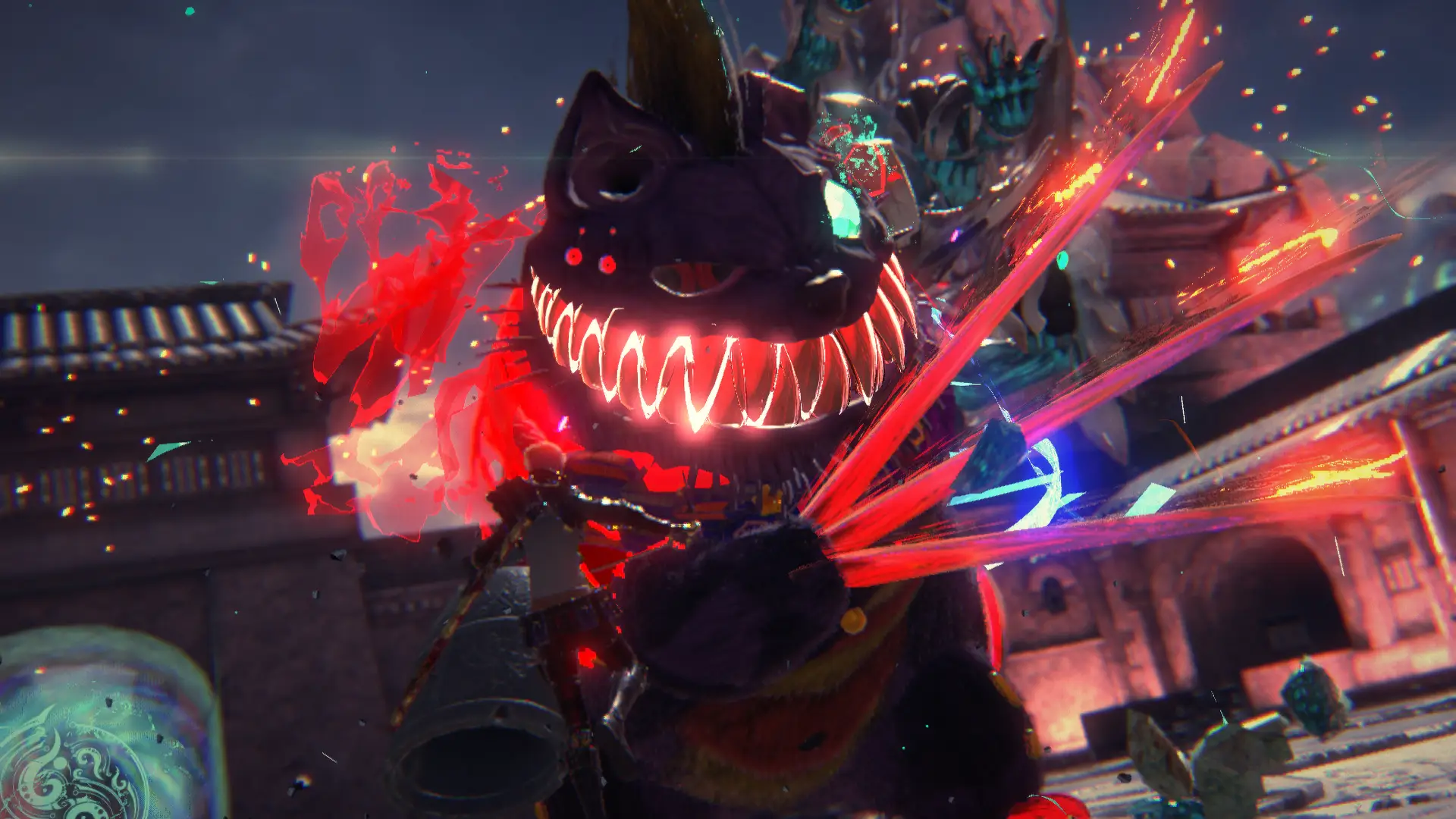 Toss Viola's katana to summon her Infernal Demon, Cheshire. /