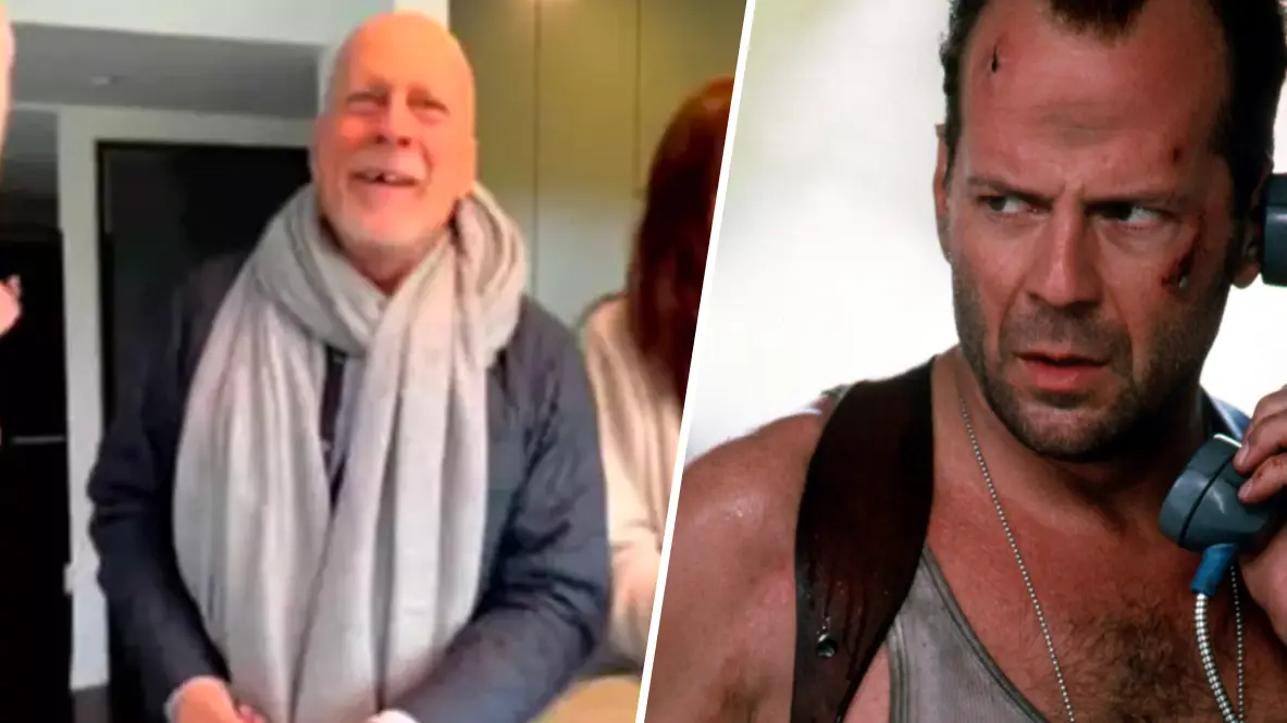 Bruce Willis speaks publicly for first time since dementia diagnosis at 68th birthday